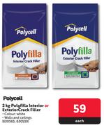 Polycell Polyfilla Interior or Exterior Crack Filler 630565, 630539-Each