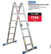 Mundo Aluminium Multipurpose Ladder 453309-Each