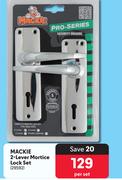 Mackie 2 Lever Mortice Lock Set 29592-Per Set