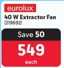 Eurolux 40W Extractor Fan