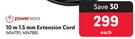 Powerworx 10m 1.5mm Extension Cord