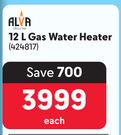 Alva 12Ltr Gas Water Heater