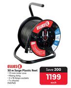 Ellies 30m Surge Plastic Reel