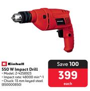 Einhell 550W Impact Drill 850000850-Each