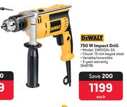 DeWalt 750W Impact Drill 348178-Each