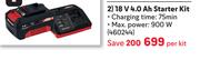 Einhell 18V 4.0 Ah Starter Kit 460244-Per Kit