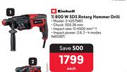 Einhell 800W SDS Rotary Hammer Drill 460287-Each