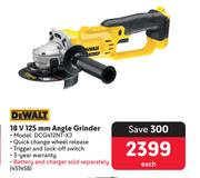 DeWalt 18V 125mm Angle Grinder 451458-Each