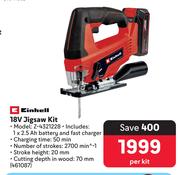 Einhell 18V Jigsaw Kit 461087-Per Kit