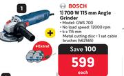 Bosch 700W 115mm Angle Grinder 462565-Each