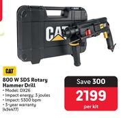 CAT 800W SDS Rotary Hammer Drill 434477-Per Kit