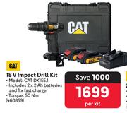 CAT 18V Impact Drill Kit 460859-Per Kit