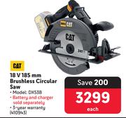 CAT 18V 185mm Brushless Circular Saw 410943-Each