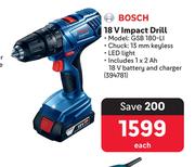 Bosch 18V Impact Drill 394781-Each