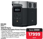 Scoflow 1800W Delta 2 Lithium Portable Power Station