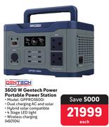 Gentech 3600W Power Portable Power Station GPPRO3600i