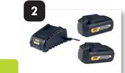Ryobi 18V XB3000K Batteries Charger Kit 444588-Per kit