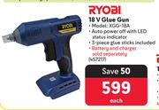 Ryobi 18V Glue Gun 457217-Each