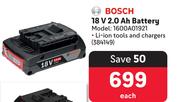Bosch 18V 2.0Ah Battery 384149-Each