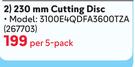 Superflex 230mm Cutting Disc 267703-Per 5 Pack