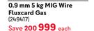 Tradeweld 0.9mm 5kg MIG Wire Fluxcard Gas 249417-Each
