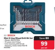 Bosch Mini-X-Line Mixed Drill Bit Set 453395-Per Set