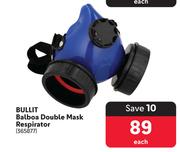 Bullit Balboa Double Mask Respirator 365877-Each