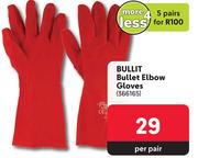 Bullit Bullet Elbow Gloves 366165-For 5 Pairs
