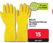 Bullit Household Gloves LG 1700 366020-For 10 Pairs