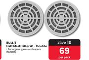 Bullit Half Msk Filter A1-Double 366016-Per Pack