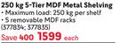 Wildberry 5-Tier MDF Metal Shelving