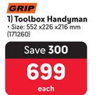 Grip Toolbox Handyman 171260-Each