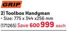 Grip Toolbox Handyman 171265-Each
