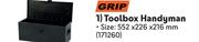 Grip Toolbox Handyman 171260-Each