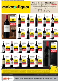 Makro Liquor : Cabernet Sauvignon Day And Save 25% (02 September - 08 September 2024)