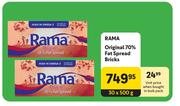 Rama Original 70% Fat Spread Bricks-30 x 500g