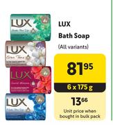 Lux Bath Soap (All Variants)-6 x 175g
