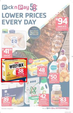 Pick n Pay Eastern Cape : Lower Prices Every Day (08 Aug - 20 Aug 2017), page 1