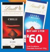 Lindt Excellence Chocolate Assorted-2x100g