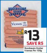 Nussbaums Kosher Viennas-Per 100g
