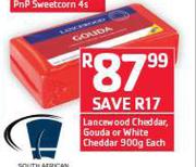 Lancewood Cheddar, Gouda Or White Cheddar-900g Each