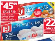 I&J Oak Smoked Hake Medallions Or Deep Water Hake Prime Medallions-450g Each