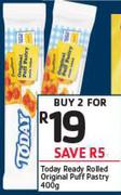 Today Ready Rolled Original Puff pastry-2x400g