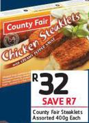 County Fair Steaklets Assorted-400g