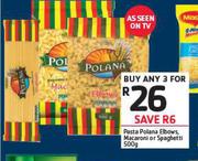 Pasta Polana Elbows Macaroni Or Spagheeti-3X500gm