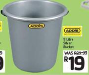 Addis 9Ltr Silver Bucket