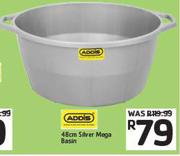Addis 48cm Silver Mega Basin
