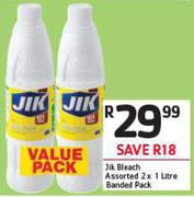 Jik Bleach Assorted Banded Pack-2X1Ltr