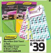 Goldenmarc Microfibre Dish Towel 2-Pack