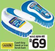 Addis Comfi Grip Handl Or Iron Scrub-Each